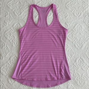 Athleta light purple stripe tank